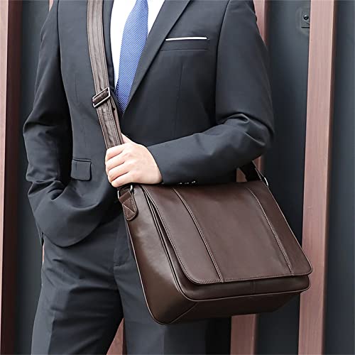 Casual Shoulder bag Men Vintage Leather Business Messenger Briefcase Bag Man Purse4