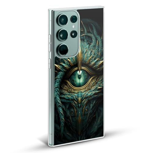 Coque Samsung S24 Ultra Oeil de Dragon MagSafe LebensArt Vert Sarcelle