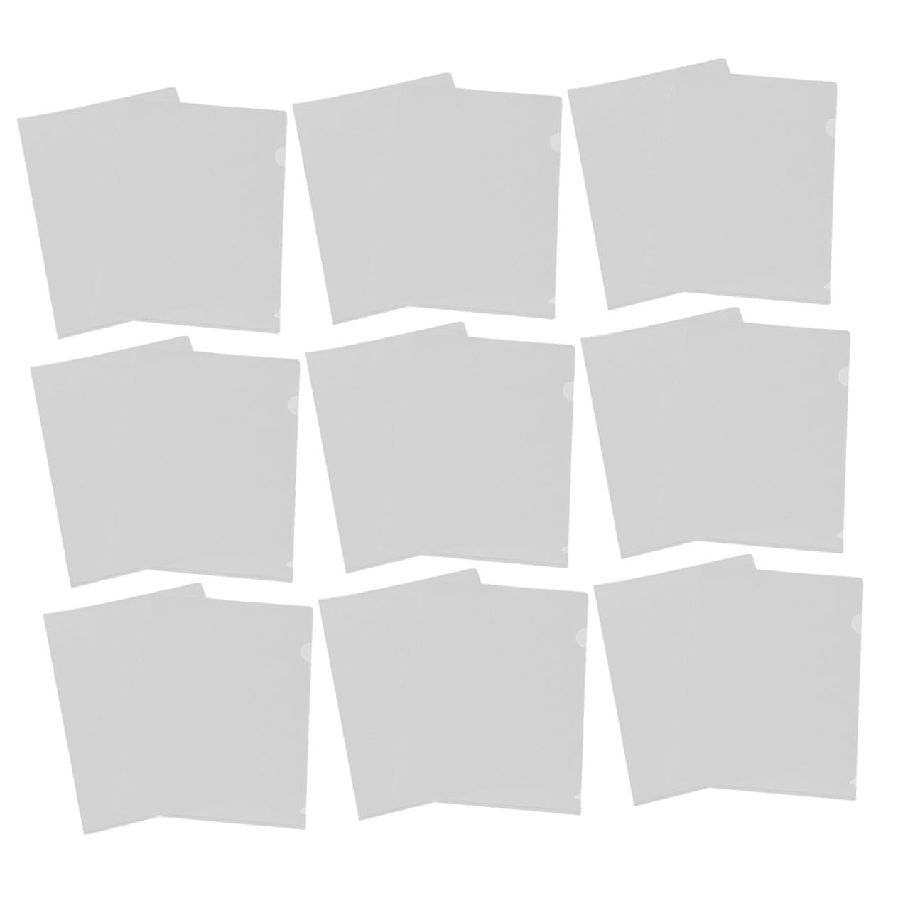 Carpetas de Archivos para Oficina y Escuela, Paquete de 50 Piezas de Plástico Transparentes Finas y Compactas para Proteger Documentos Diseño Profesional