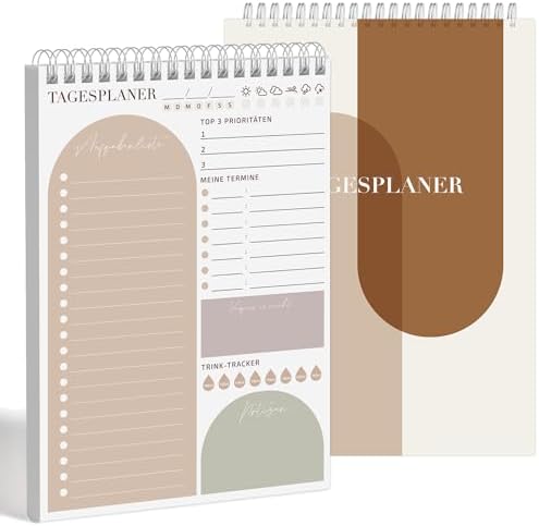 BIROYAL Wochenplaner Block A4 (50 Blatt) - Undatiert Mit To-Do-Liste & Einkaufsliste Für Büro & Schule