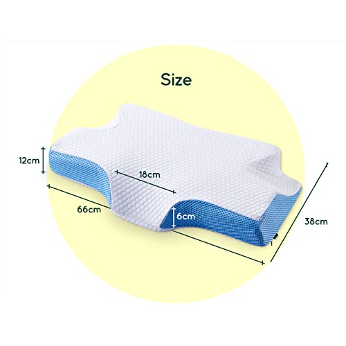 Z-Hom Memory Foam Pillow, Cervical Pillow For Head And Neck Support, Ergonomic Contour Pillow For Side Back Stomach Sleepers #TOP6