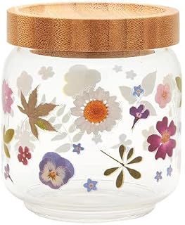 Sass & Belle Pressed Flowers Glass Storage Jar Small