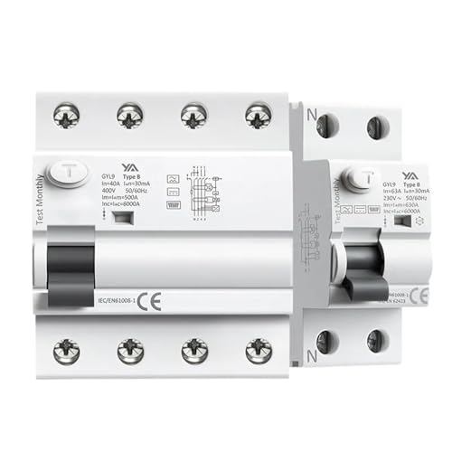 Interruptor diferencial de corriente residual tipo B GYL9 2P 40A 300mA magnético 6KA