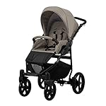 KUNERT Kinderwagen MATA 2in1 Sportwagen Babywagen Komplettset Kinder Wagen Set 2 in 1 (2in1, mocca + schwarzer Rahmen)