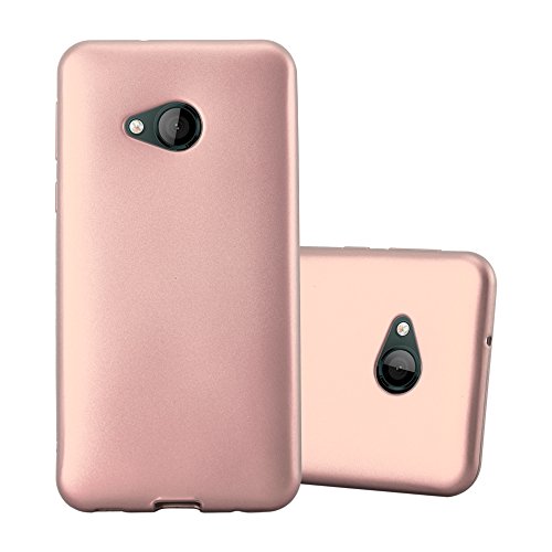 cadorabo Coque pour HTC U Play en Metallic Or Rose - Housse Protection Souple en Silicone TPU avec...