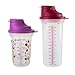 Produktbild TUPPERWARE Mix-Fix Shaker 1x 600ml Shaky BEERE + 1x 350ml BEERE Shake-It + Kugelschreiber metallic Touchpen