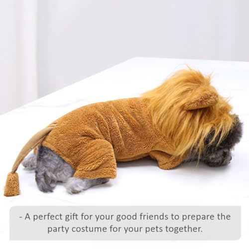 Disfraz de León para Perros Talla XXL FRCOLOR miniatura 5