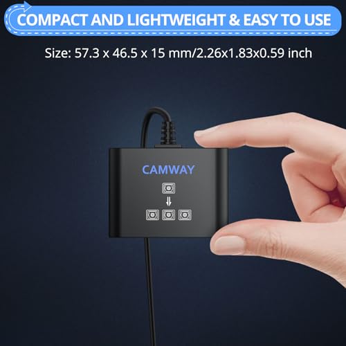 Image of CAMWAY Digital Optical Splitter 1 in 3 Out - SPDIF Toslink Optical Audio Splitter 3 Way with 3.3ft Fiber Optic Cable,Support LPCM2.0 /DTS /Dolby-AC3,ToslinkSplitter for Xbox,PS5 /PS4,Headphone,Soundbar