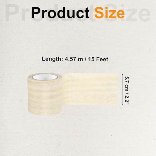Image of PATIKIL Wood Grain Tape 2.2 inch x 15 Ft, Self-Adhesive Wood Texture Repair Tape Realistic Wooden Effect Patch for Furniture Cabinets Floor Walls,Light Yellow Oak