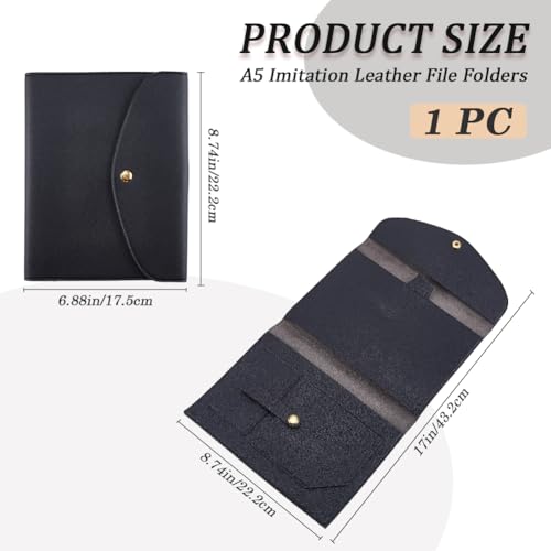 Couverture carnet cuir A5 CRASPIRE porte-documents - 3
