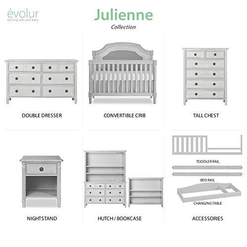 Evolur Julienne Double Dresser, Antique Grey Mist Want It All