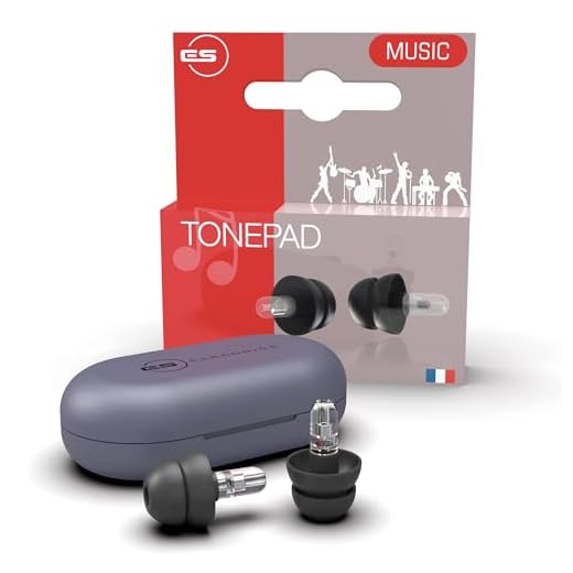 EarSonics | TONEPAD | Tapón para oído | Protección auditiva Música certificada | Reductor de ruido para conciertos y música de alta fidelidad | Filtro patentado fabricado en Francia | Reutilizable |