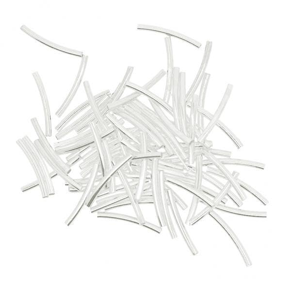 SNAPPSY 6x50pcs Beading Tube Beads Smooth Tube Finding Jewelry Making DIY Silver-image-22