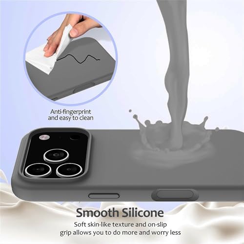 Image of ArmourPro Silicone Back Case for iPhone 17 Pro Max, Soft-Touch Case | Gray