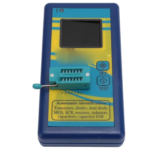 Tester Tranzystorowy Kolorowy Ekran Cewka Kontroler Kondensator Rezystor Pnp Mega328 Npn Światłomierze Akcesoria (BLUE)