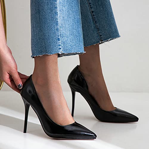 KOKOMOMO Womens Pointed Toe High Heel Stiletto Slip On Pumps4