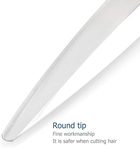 Miniatura 5 de Tijeras de peluquero profesionales de 7 pulgadas tijeras deslizantes en forma de sauce tijeras deslizantes profesionales de corte de pelo deslizante