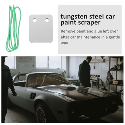 Raspador de pintura de acero de tungsteno Hemobllo para quitar pegamento en coches 8