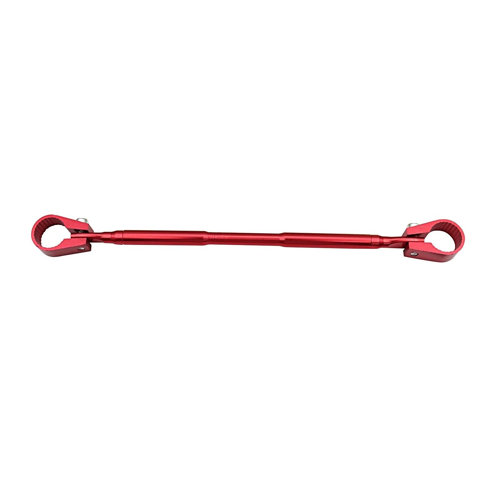 Motorcycle CNC Aluminum Handle Bar Cross Steering Strength Lever Balance 7/8" 22mm Handlebar Universal Motorbike Mid Handlebars(Red)