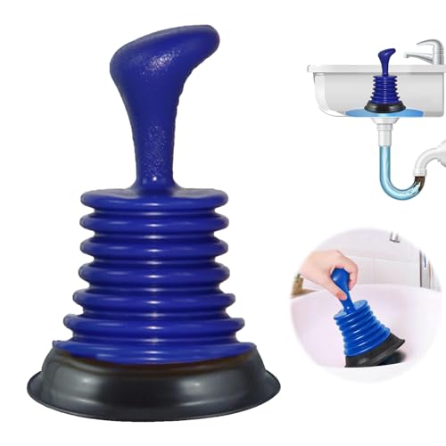 Sink Plunger, Mini Ergonomic Unblocker for Drains