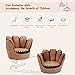 Costzon Kids Couch with Solid Wood Frame & Baseball Glove Design, Children Armchair for Play Room, Nursery, Kindergarten, Kids Room, Gift for Boys & Girls (Brown)