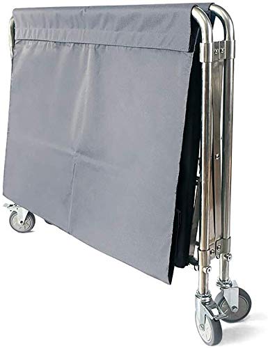 Carrito plegable resistente para almacenar ropa en lavanderías y hoteles 2