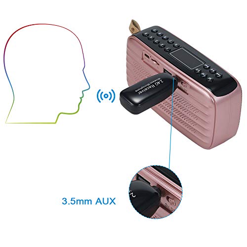 KKmoon XXD-G18 Microfone portátil sem fio 2.4G microfone com cancelamento de ruído para gravação víd