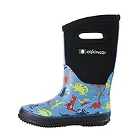OAKI Kid's Neoprene Rain Boots, Snow Boots, Muck Boots Blue Size: 12 M US Toddler