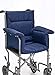 AmeriMark Chair Cushion Pad Seat Cover for Wheelchair, Transport Chair or Electric Scooter Navy One Size