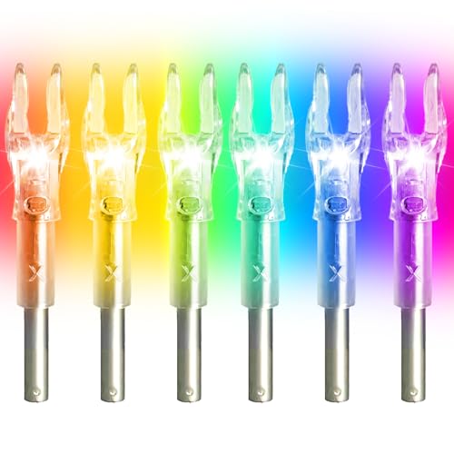 LEANPRO 6Pack X/S Lighted Nocks for Arrows .204