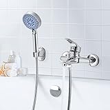 wasserhahn badewanne ausbauen 🛀 Ventiltyp: Keramisches Ventil; Hochwertigen Keramik Kartusche 500,000 Mal Test für wasserdichte, hohe Festigkeit und lange Lebensdauer