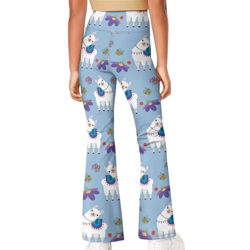 Leggings for 5-14 Years Girls Kids Dance Bell Bottoms Leggings Casual High Waist Yoga Pants Bootcut Pants4