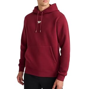 Reebok Men’s Finisher Hoodie, Standard Fit, Midweight Cotton-Poly Fleece Fabric