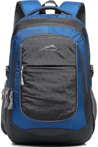 Image of ProEtrade Extra Large Backpack Bookbag for College Travel Laptop Business Hiking Backpack Fit Laptop Up to 17 Inch Sturdy Multi Compartment Gifts for Men Women Night Light Reflective (Light Blue)
