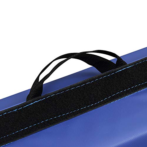 ZENOVA Folding Gymnastics Mat Super Thick Cushion PVC Leather Landing Mat 3'x6'x4'' for Team Sports Tumbling Workout Exercise