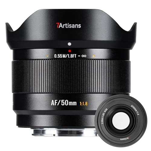 7artisans AF 50mm f1.8 APS-C �v���C�������Y Fuji X Mount LITE�V���[�Y 178g �I�[�g�}�j���A���t�H�[�J�X STM�J���������Y�A��/�ڂ̃I�[�g�t�H�[�J�X�A�l��/�|�[�g���[�g/�X�g���[�g�ʐ^�p(Fuji X�}�E