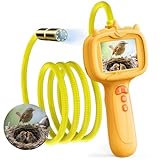 Kids Endoscope with Light, Borescope Snake Camera Toy for Kids,STEM Toys for Garden Camping Nature Exploration,Science Toy for Birthday Gifts for Boys & Girls,Aged 4 5 6 7 8 9 10 Years Old (Orange)