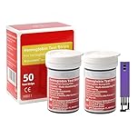 Komwell Blood Cholesterol, Blood Glucose, Hemoglobin and Blood Uric Acid Replacement Test Paper for Komwell 4 in 1 Meter (HB 50pcs)