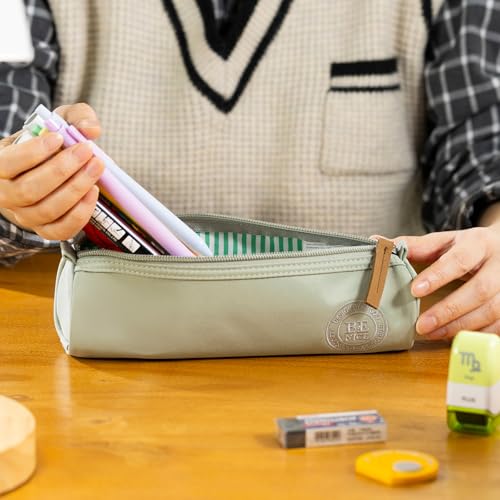 Image of EASTHILL Small Pencil Case Pencil Pouch Stationery Pen Bag Office Supplies for Girls Women-Green