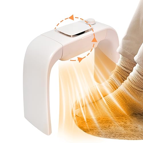Space Heaters for Indoor Use, Portable Foot Heater under Desk for Office, Electric 300W Ceramic Energy Personal Feet Heater with Thermostat,Quiet Foot Warmer,Winter Christmas Gifts (BP626-Upgrade)