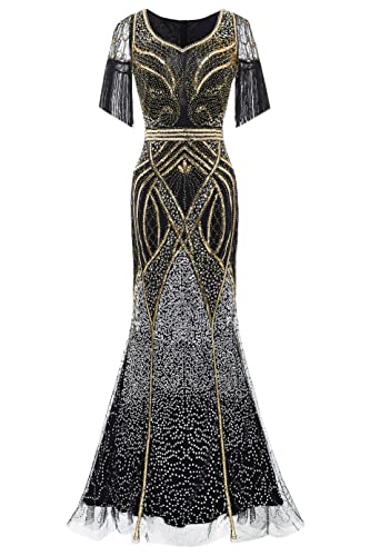 Robe longue de soirée haut de gamme ornée de perles traditionnelles - 6