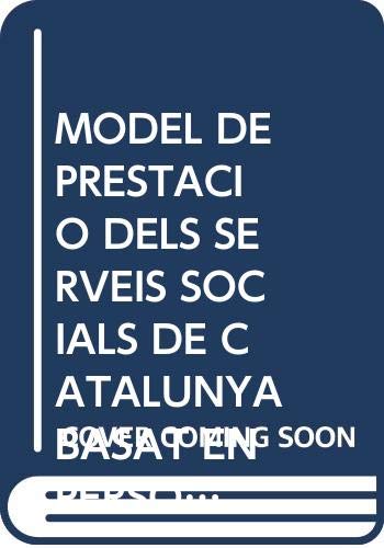 Portada de El model de prestació dels serveis socials de Catalunya basat en la persona des de la perspectiva local