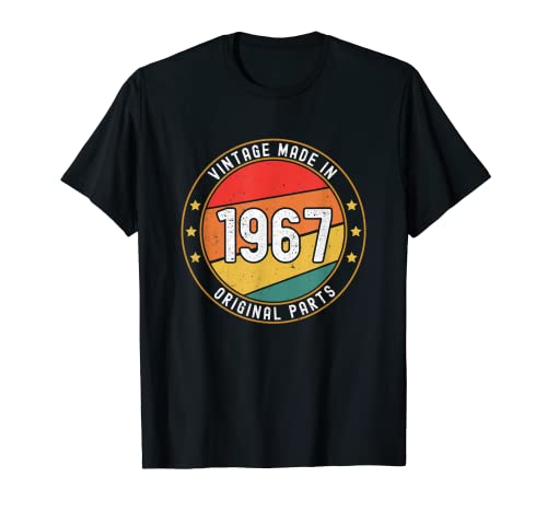 Vintage 1967 cumpleaños fiesta original piezas Bday hecho en 1967 Camiseta