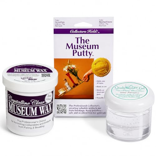 Lot de 3 gels Museum, cire et mastic