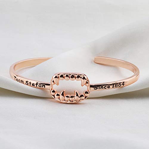 Image of CENWA Team Salvatore /Damon /Stefan Since 1864 Teeth Bracelet Vampire Fandom Gift