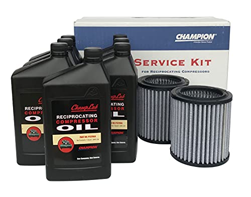Champion R-Series Air Compressor Mineral Oil & Filter Maintenance Kit (for use with R70 Compressor Pumps)