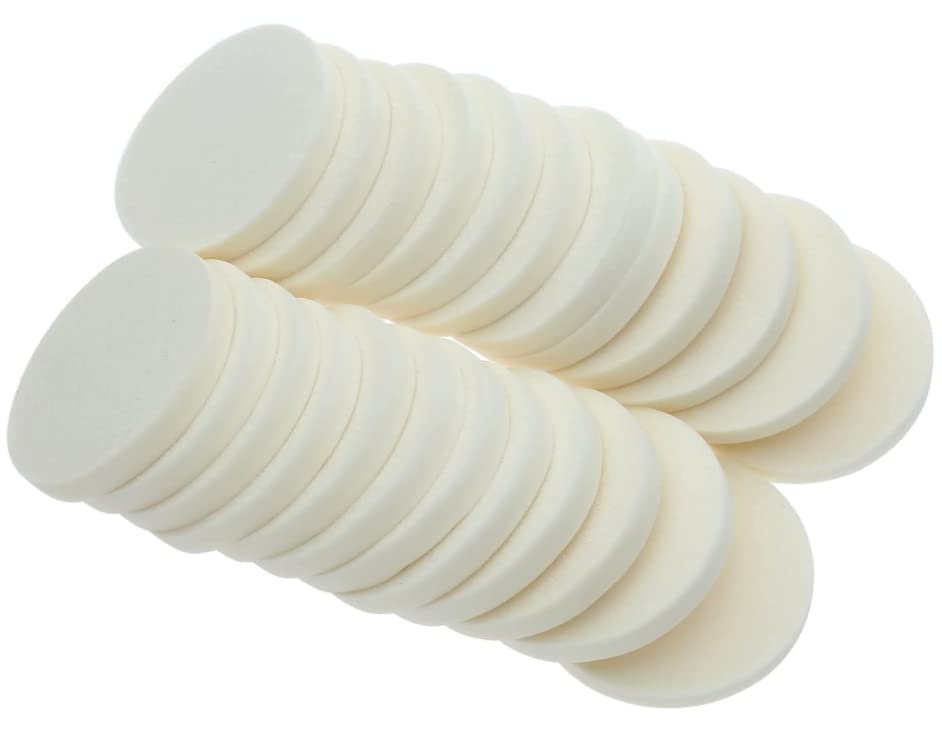 LASSUM 20PCS Round Powder Puff Makeup Sponge Blender For Makeup Application Blending Sponge Puff