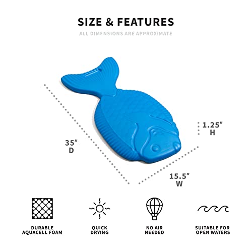Big Joe Tropicali Saddle Seat 2 Pack Durable Foam Pool Float, Fish Shape Peel-Resistant Molded Foam Technology, 3 Feet #TOP1