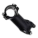 Potence de guidon de vélo 70 mm 31,8 x 28,6 mm en alliage d'aluminium noir pour VTT, vélos de route, vélos hybrides, BMX, VTT Cyclisme 17 degrés