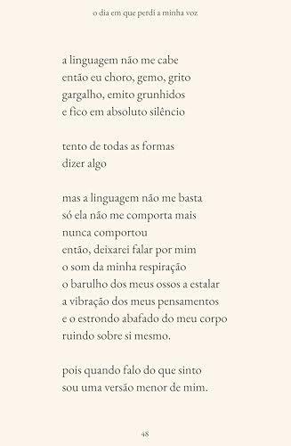 o dia em que perdi a minha voz